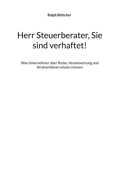 Produktbild: Herr Steuerberater, Sie sind verhaftet!