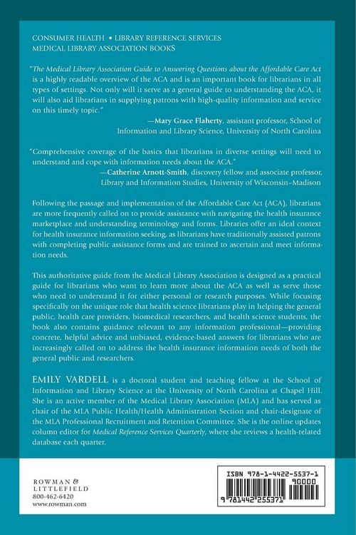 Produktbild: Medical Library Association Guide to Answering Questions about the Affordable Care Act