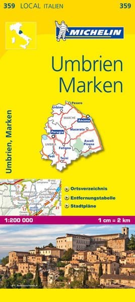 Produktbild: Michelin Localkarte Umbrien und Marken