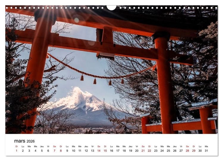Produktbild: Merveilleux Japon (Calendrier mural 2026 DIN A3 vertical), CALVENDO calendrier mensuel