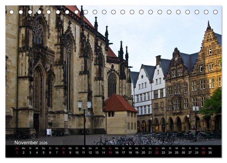 Produktbild: M&uuml;nster - Geschichten aus verschiedenen Jahrhunderten (Tischkalender 2026 DIN A5 quer), CALVENDO Monatskalender