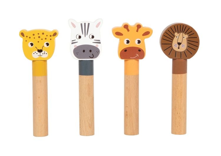 Produktbild: Steckspiel h&uuml;pfende Tiere &bdquo;Safari&ldquo;