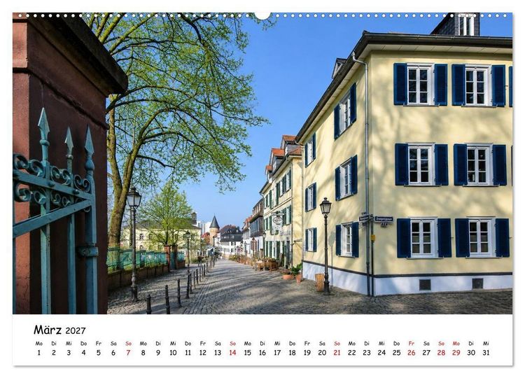 Produktbild: Bad Homburg Schlossblick (hochwertiger Premium Wandkalender 2027 DIN A2 quer), Kunstdruck in Hochglanz
