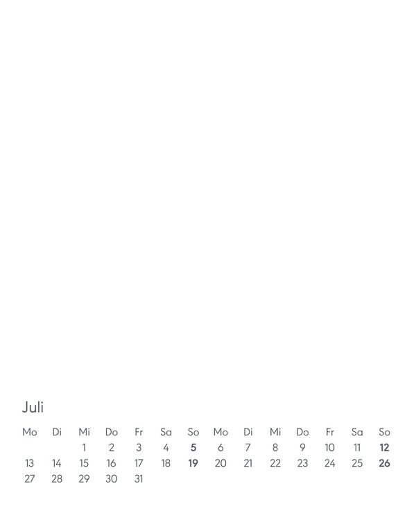 Produktbild: Kreativ-Kalender Tischaufsteller hoch weiß 2026 - 16 x 20 - Foto, Malen, Basteln A4 - datiert - Kreativkalender - Foto-Kalender - Alpha Edition