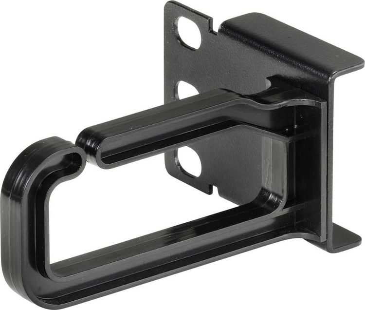 Produktbild: Renkforce RF-4870824 19 Zoll Kabelhalter 360&deg; drehbare Kabelf&uuml;hrungsb&uuml;gel Geeignet f&uuml;r Schranktiefe: 200 mm Schwarz