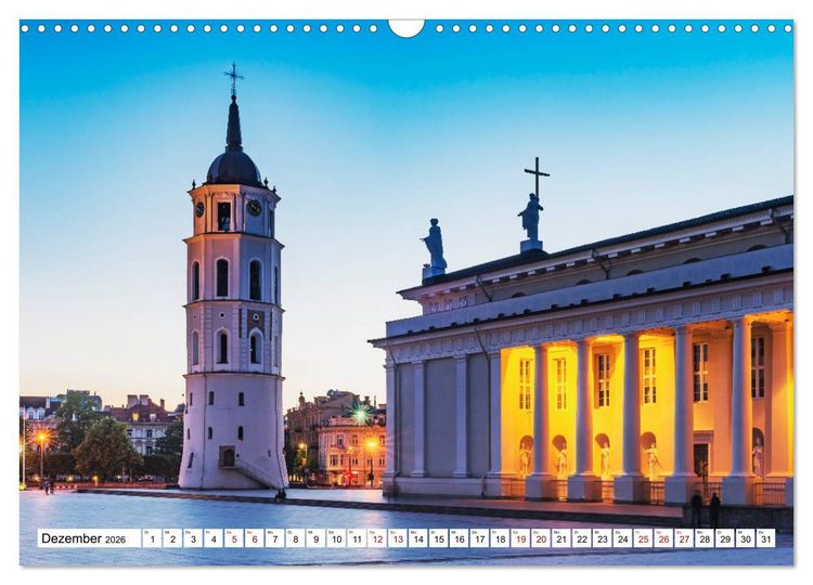 Produktbild: Europas Hauptst&auml;dte &ndash; lebenswerte Metropolen (Wandkalender 2026 DIN A3 quer), CALVENDO Monatskalender