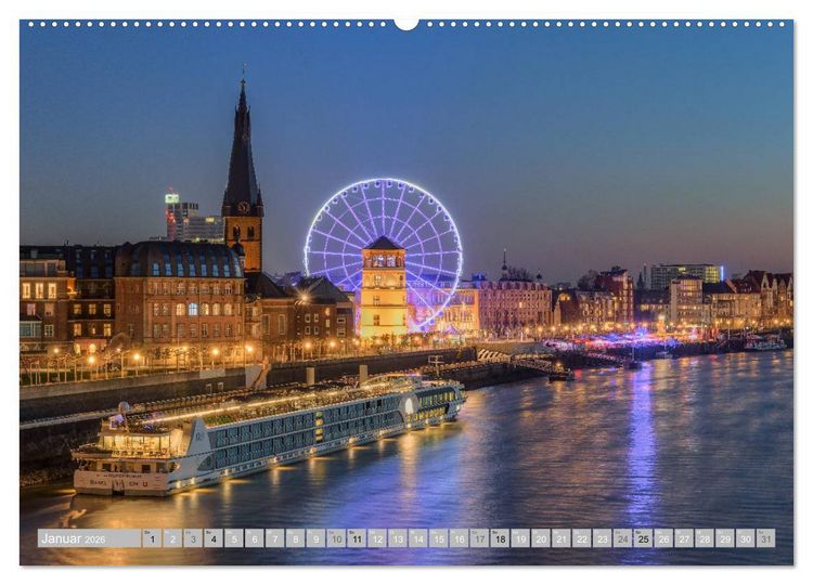 Produktbild: Wundersch&ouml;nes D&uuml;sseldorf (Wandkalender 2026 DIN A2 quer), CALVENDO Monatskalender