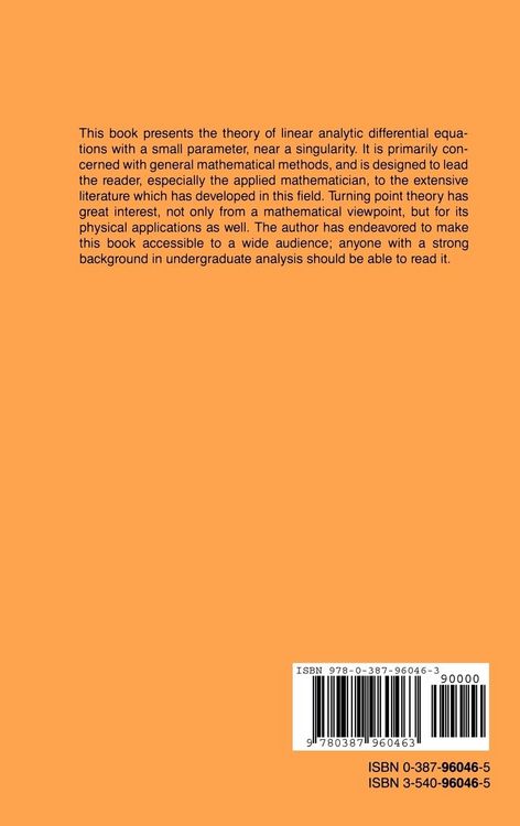 Produktbild: Linear Turning Point Theory