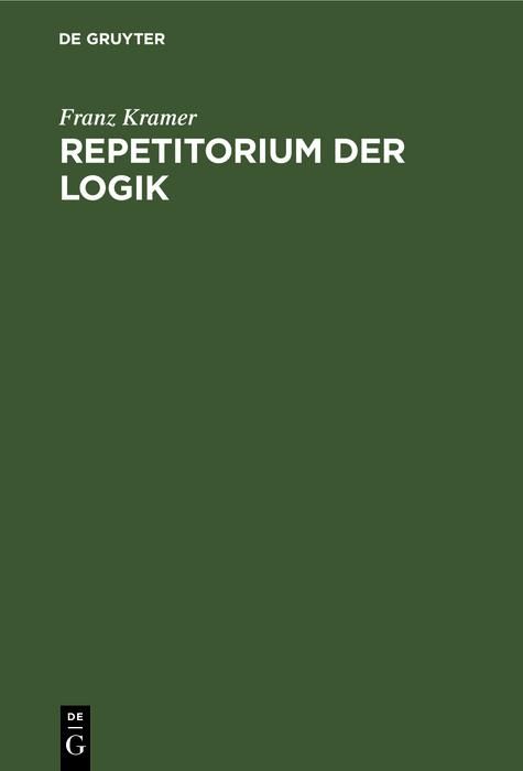 Produktbild: Repetitorium der Logik