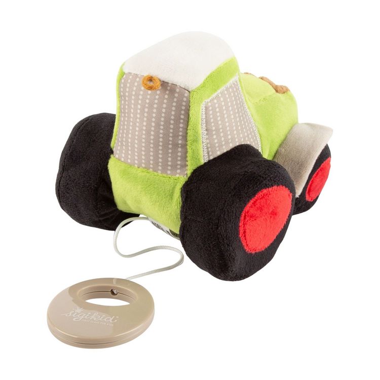 Produktbild: Sigikid 43531 - Baby Spieluhr Pl&uuml;sch-Traktor, Melodie: Old McDonalds, 13x12x15cm