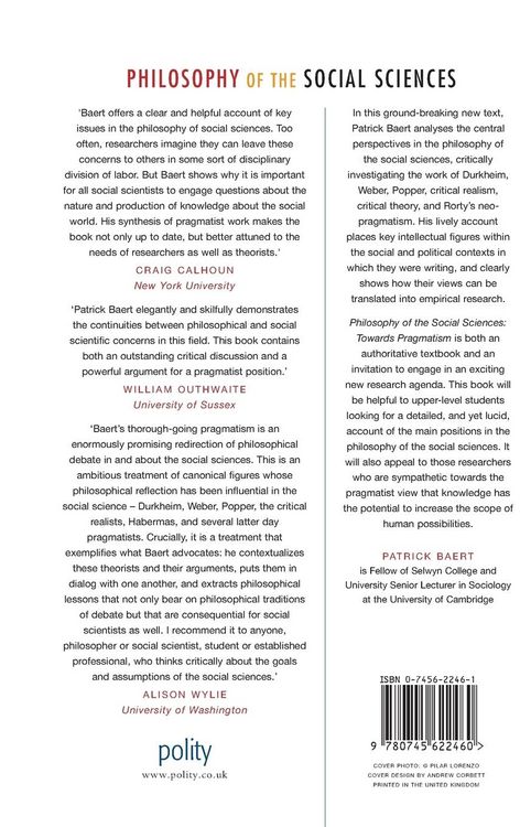 Produktbild: Philosophy of the Social Sciences