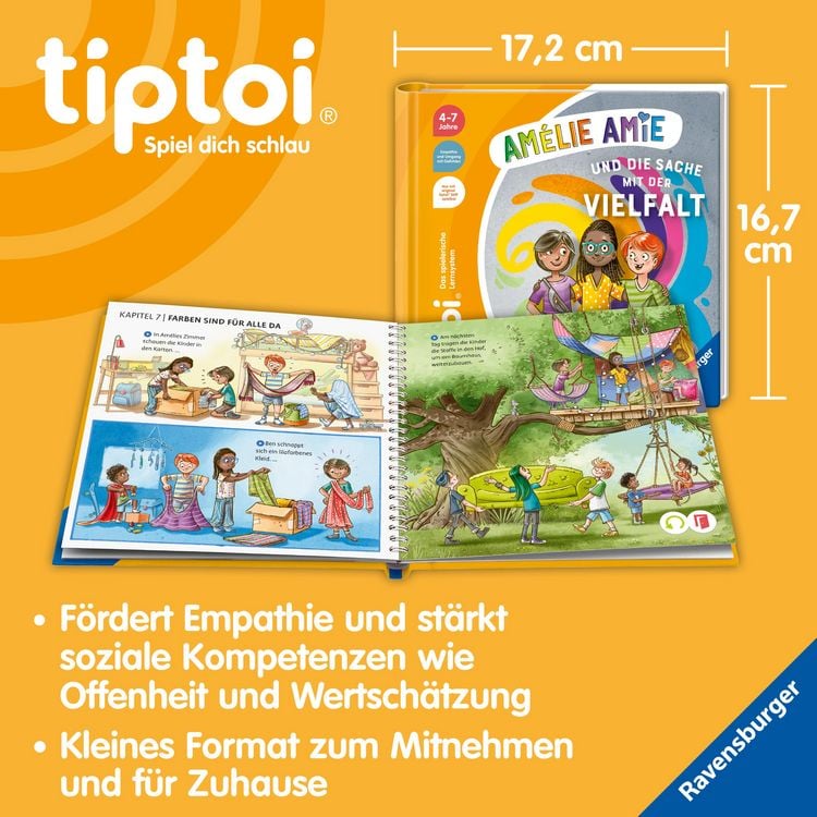 Tiptoi® Bildergeschichten über den Umgang mit Gefühlen - Amélie Amie und die Sache mit der Vielfalt