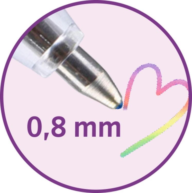 Produktbild: Gelstift mit Regenbogentopper / Einhornparadies