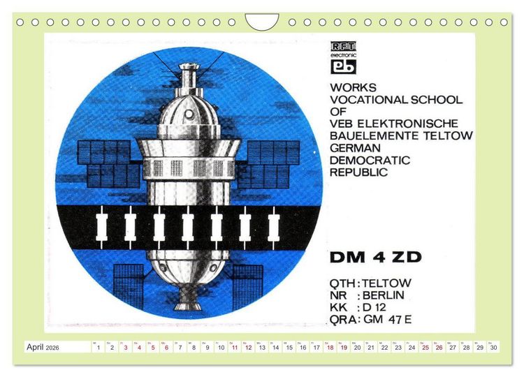 Produktbild: Radio VEB - Amateurfunkstationen Volkseigener Betriebe (Wandkalender 2026 DIN A4 quer), CALVENDO Monatskalender