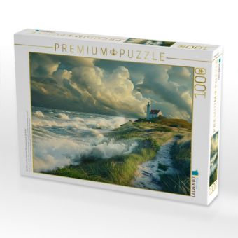 Produktbild: CALVENDO Puzzle Ein Motiv aus dem Kalender "Sturmwarnung an der K&uuml;ste" | 1000 Teile Lege-Gr&ouml;&szlig;e 64x48cm Foto-Puzzle f&uuml;r gl&uuml;ckliche Stunden
