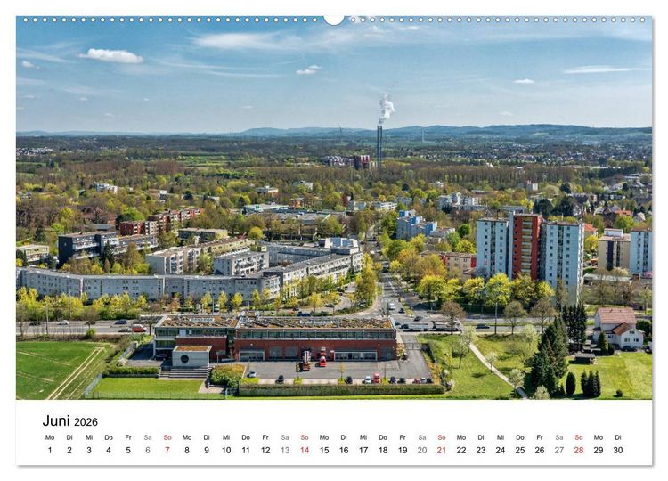Produktbild: BIELEFELD aus der Vogelperspektive (Wandkalender 2026 DIN A2 quer), CALVENDO Monatskalender
