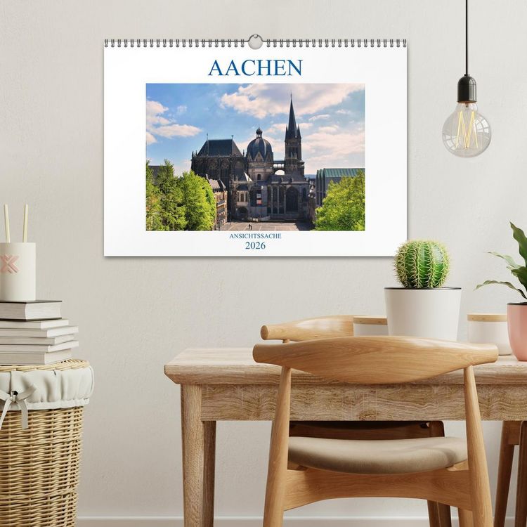 Produktbild: Aachen - Ansichtssache (Wandkalender 2026 DIN A3 quer), CALVENDO Monatskalender