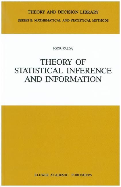 Produktbild: Theory of Statistical Inference and Information