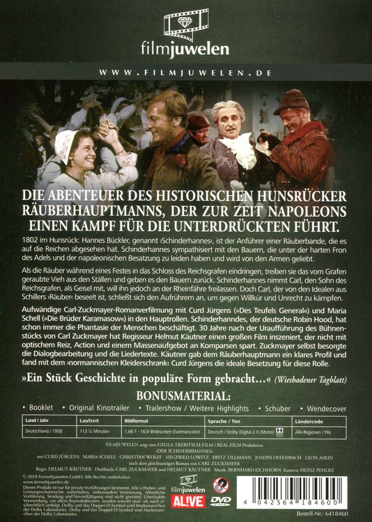Produktbild: Der Schinderhannes (Filmjuwelen)