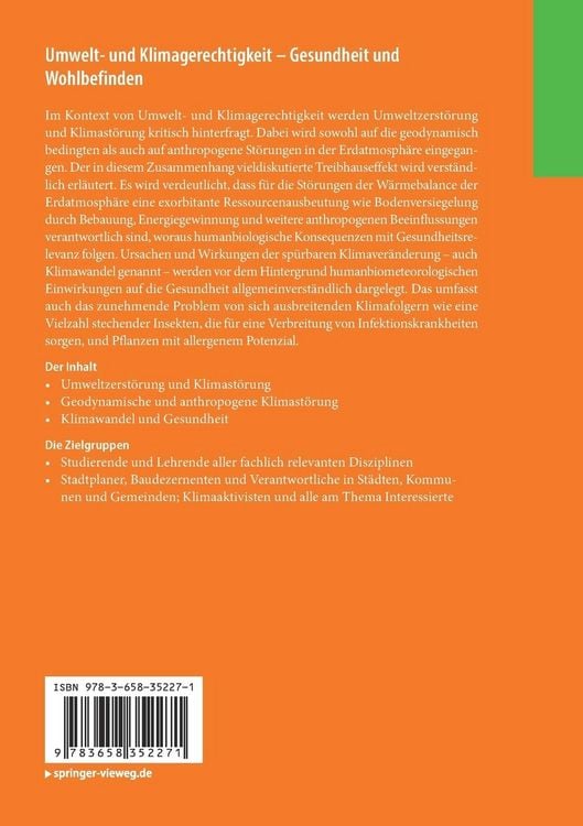 Produktbild: Umwelt- und Klimagerechtigkeit – Gesundheit und Wohlbefinden