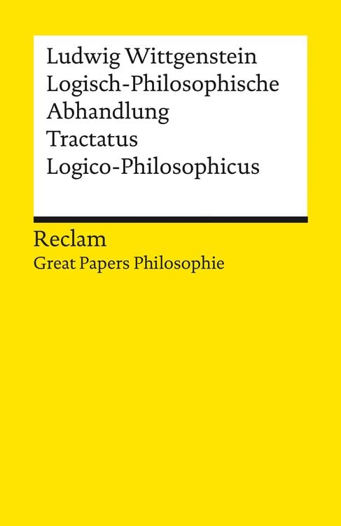 Produktbild: Logisch-Philosophische Abhandlung. Tractatus Logico-Philosophicus