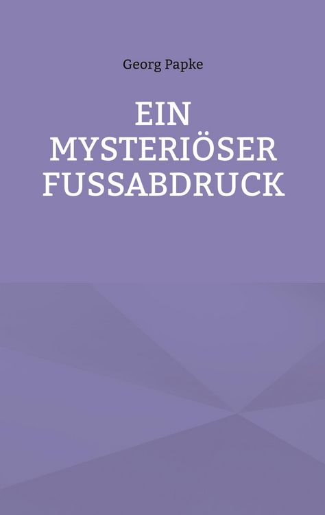 Produktbild: Ein Mysteri&ouml;ser Fussabdruck