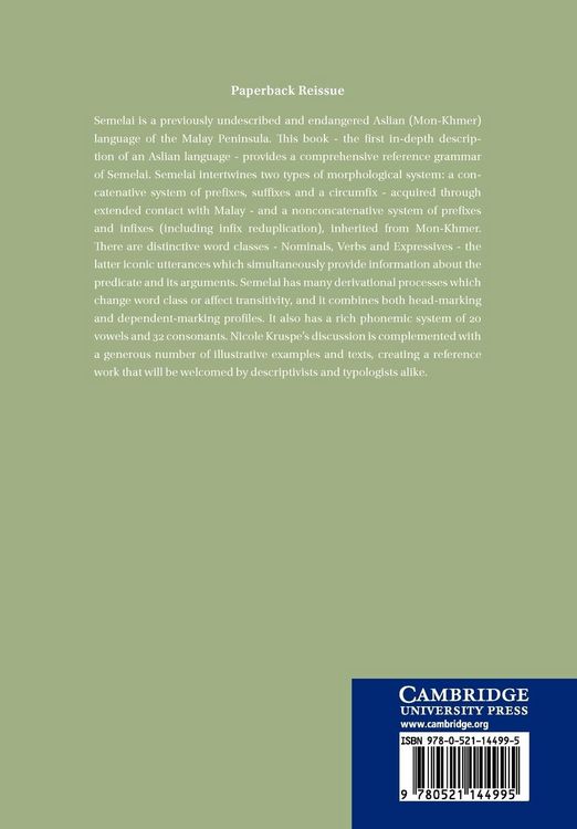 Produktbild: A Grammar of Semelai