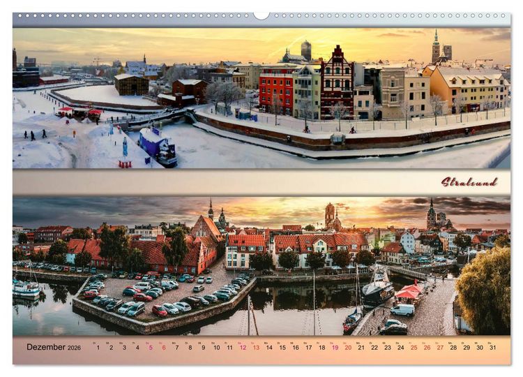 Produktbild: Faszinierende St&auml;dte in Deutschland - Panoramen (Wandkalender 2026 DIN A2 quer), CALVENDO Monatskalender