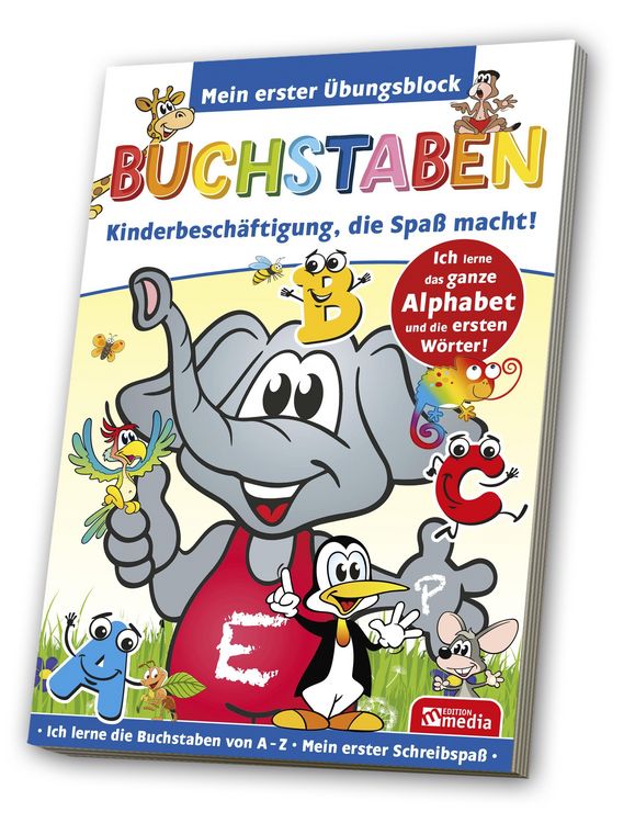 Produktbild: Lern-/ &Uuml;bungsblock A5 - Buchstaben