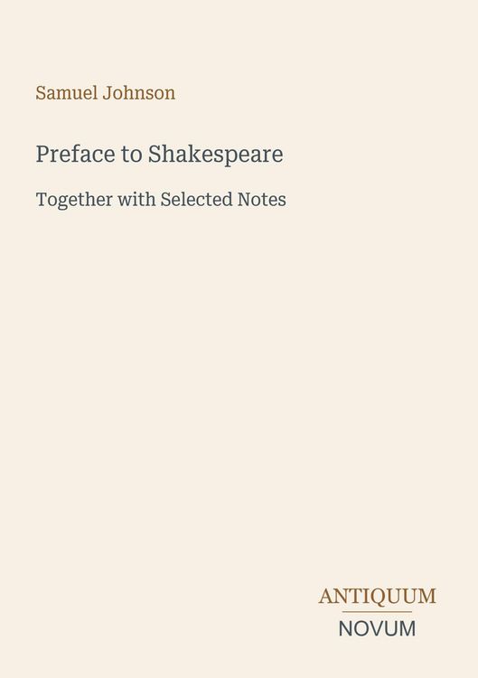 Produktbild: Preface to Shakespeare