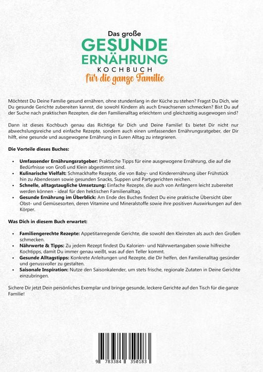 Produktbild: Das große Gesunde Ernährung Kochbuch für die ganze Familie