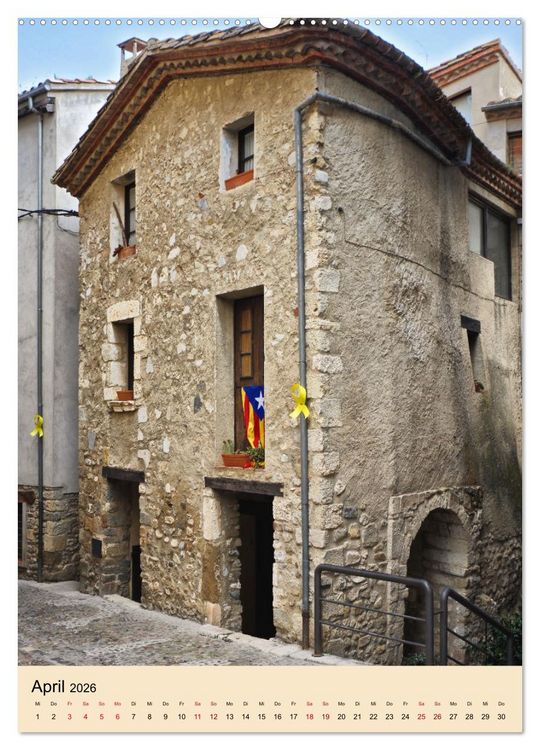 Produktbild: Besal&uacute; - Mittelalter im Hinterland der Costa Brava (Wandkalender 2026 DIN A2 hoch), CALVENDO Monatskalender
