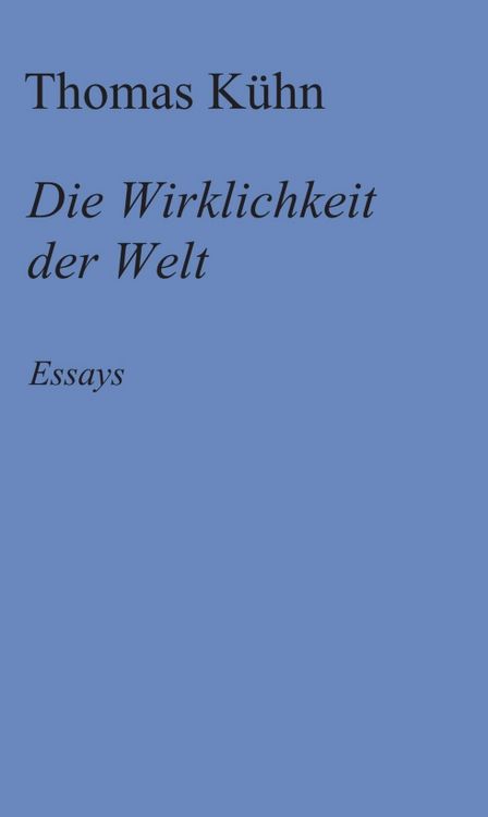 Produktbild: Die Wirklichkeit der Welt