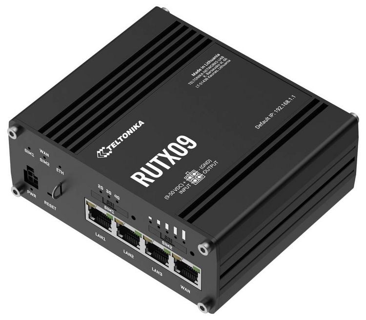 Produktbild: Teltonika RUTX09 LAN-Router Integriertes Modem: LTE