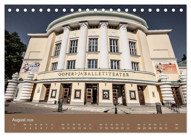 Produktbild: Tallinn - Streifzug durch die Altstadt (Tischkalender 2026 DIN A5 quer), CALVENDO Monatskalender