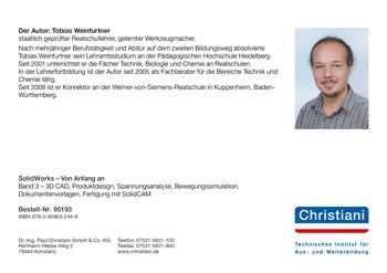 Produktbild: SolidWorks - von Anfang an