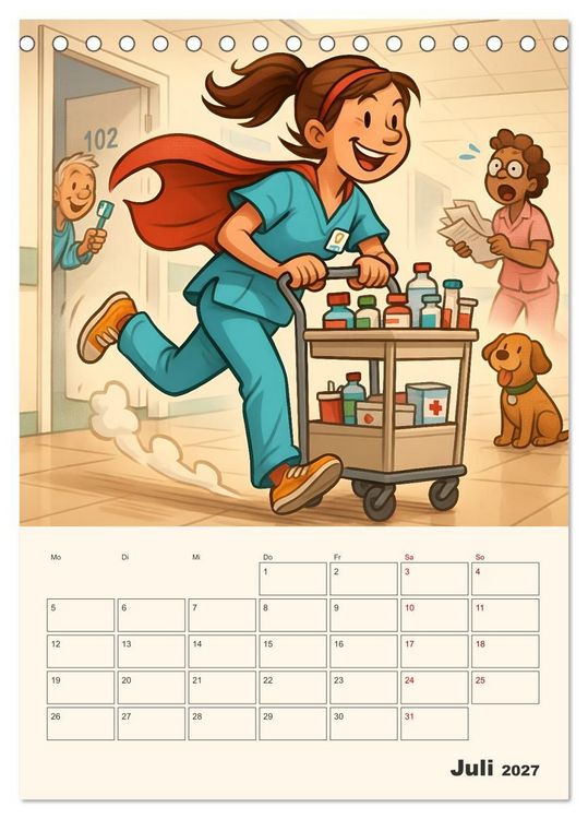 Produktbild: Berufe mal anders &ndash; Ein Jahr voller Job-Klischees (Tischkalender 2027 DIN A5 hoch), CALVENDO Monatskalender