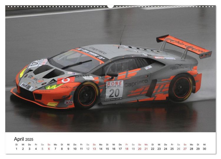 Produktbild: Motorsport aus Sant&rsquo;Agata (hochwertiger Premium Wandkalender 2025 DIN A2 quer), Kunstdruck in Hochglanz
