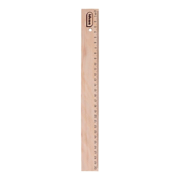 Produktbild: Idena Lineal Holz natur 30cm Blister