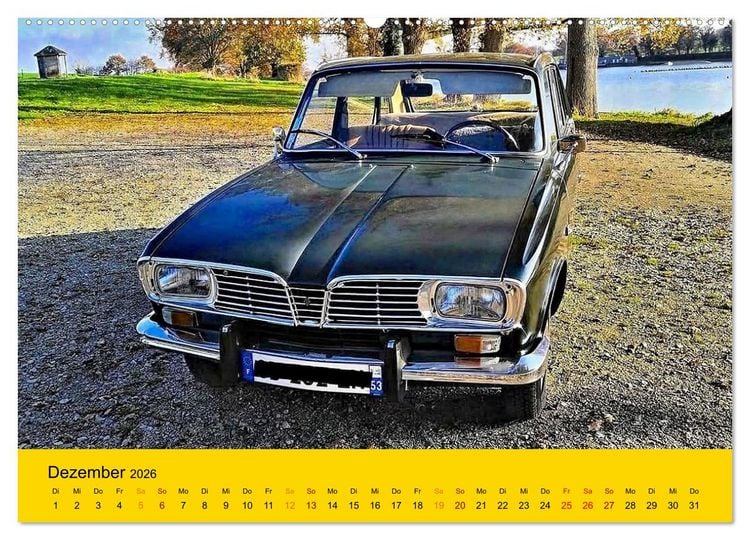 Produktbild: Historische Renault (Wandkalender 2026 DIN A2 quer), CALVENDO Monatskalender