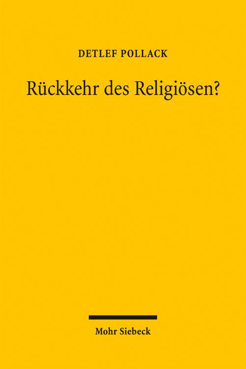 Produktbild: R&uuml;ckkehr des Religi&ouml;sen?