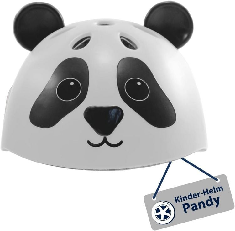 Produktbild: HUDORA 84911 - Kinderhelm Panda, Gr. 44-47, Sicherheitshelm f&uuml;r Fahrrad und Inlineskaten