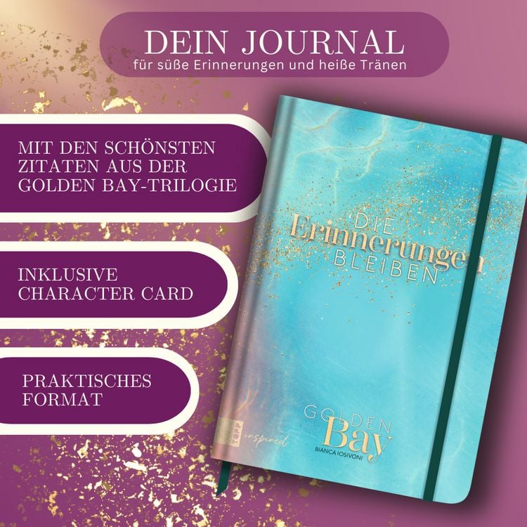 Produktbild: Golden Bay Journal How it hurts (Blau) LIMITIERT