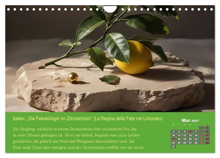 Produktbild: 12 M&auml;rchen unserer Welt (Wandkalender 2027 DIN A4 quer), CALVENDO Monatskalender