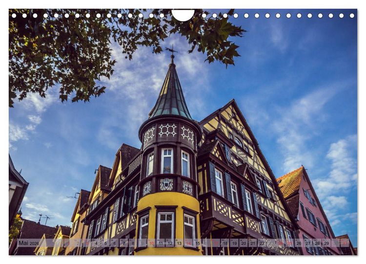 Produktbild: T&uuml;bingen - Impressionen aus der Universit&auml;tsstadt (Wandkalender 2026 DIN A4 quer), CALVENDO Monatskalender
