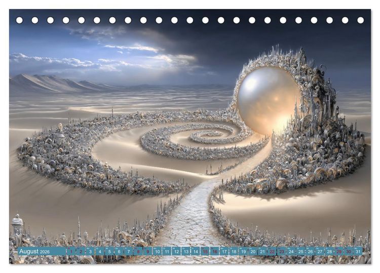 Produktbild: Zwischen Licht und Stille - Tr&auml;ume aus Licht und Form (Tischkalender 2026 DIN A5 quer), CALVENDO Monatskalender