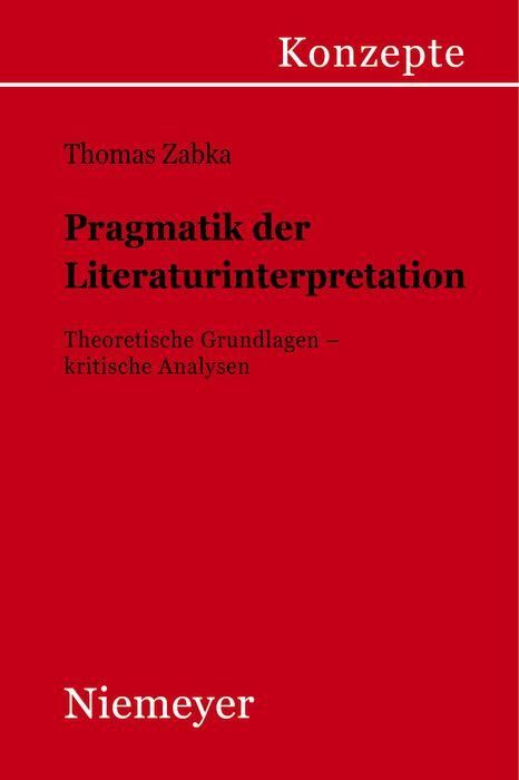 Produktbild: Pragmatik der Literaturinterpretation