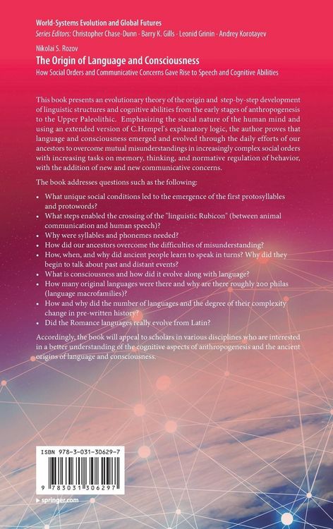 Produktbild: The Origin of Language and Consciousness