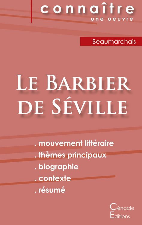 Produktbild: Fiche de lecture Le Barbier de S&eacute;ville de Beaumarchais (Analyse litt&eacute;raire de r&eacute;f&eacute;rence et r&eacute;sum&eacute; complet)