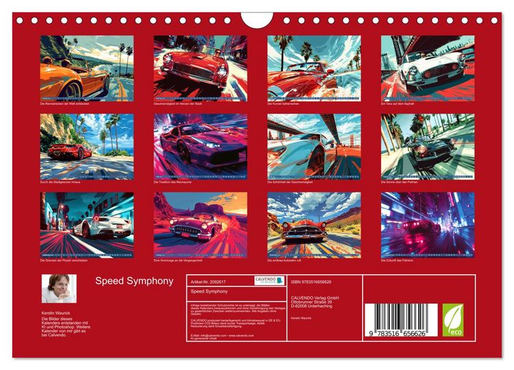 Produktbild: Speed Symphony (Wandkalender 2026 DIN A4 quer), CALVENDO Monatskalender